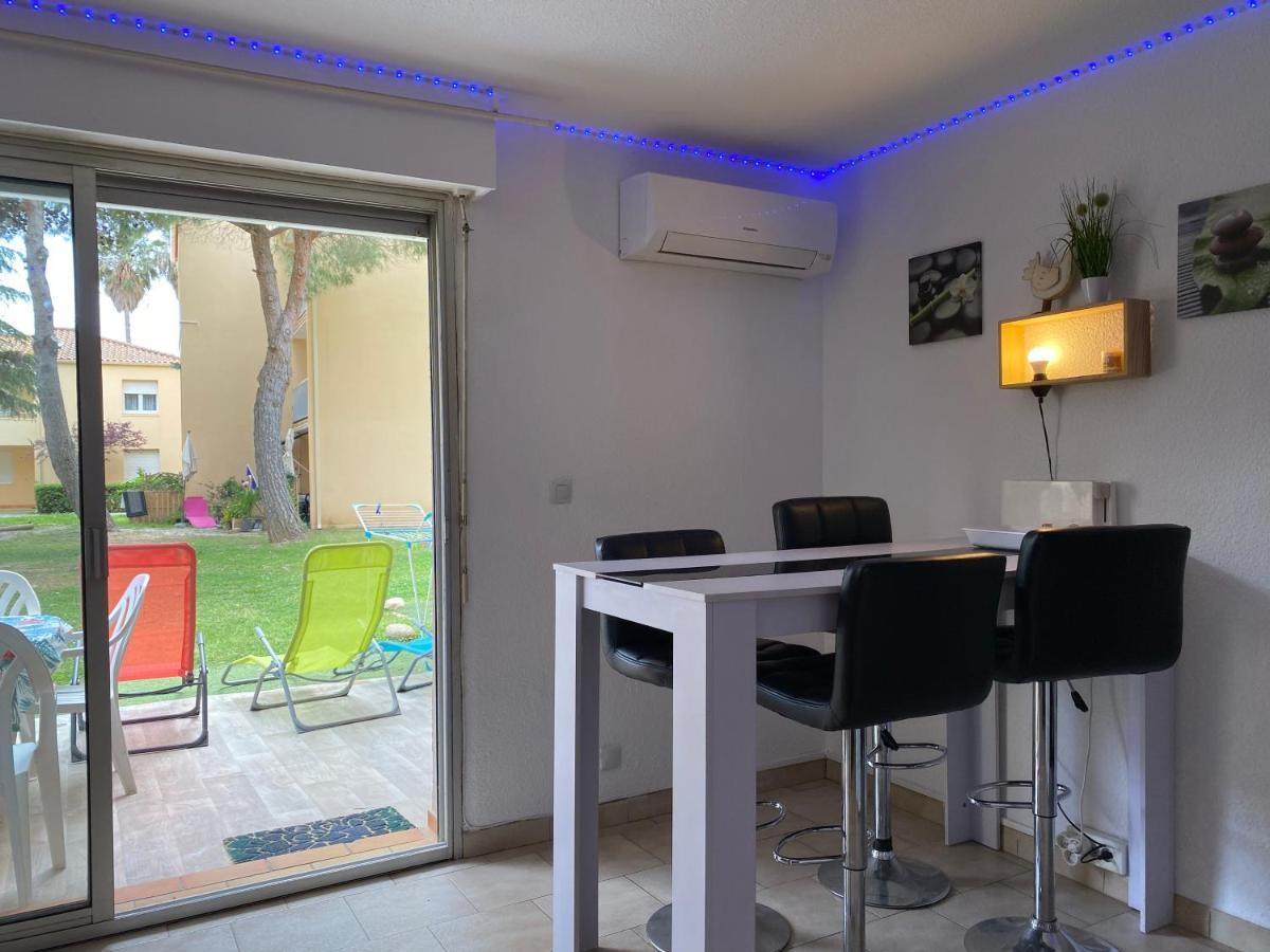 T2 Rdc A Canet En Roussillon Europa 4 Pers ,Piscine,Clim, Tennis, Parking Екстер'єр фото