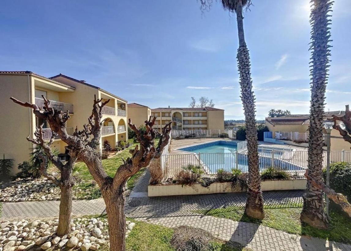 T2 Rdc A Canet En Roussillon Europa 4 Pers ,Piscine,Clim, Tennis, Parking Екстер'єр фото