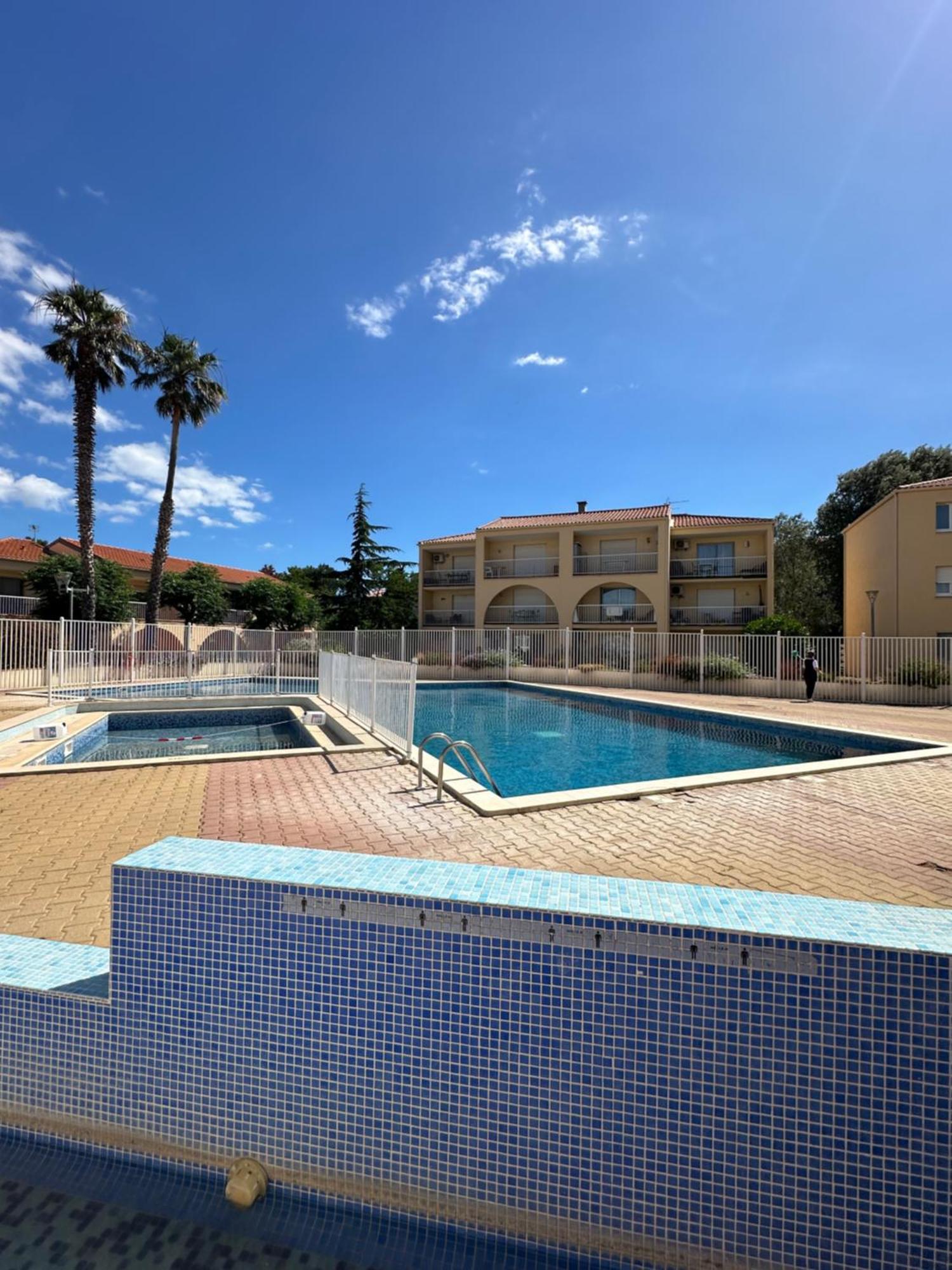T2 Rdc A Canet En Roussillon Europa 4 Pers ,Piscine,Clim, Tennis, Parking Екстер'єр фото